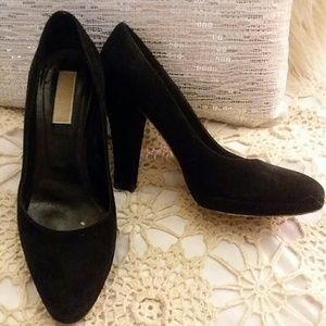 Michael kors black suede pumps